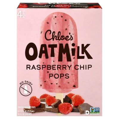 Chloe's Raspberry Chip Oatmilk Pops - 4-2.5 Fl. Oz. - Image 3