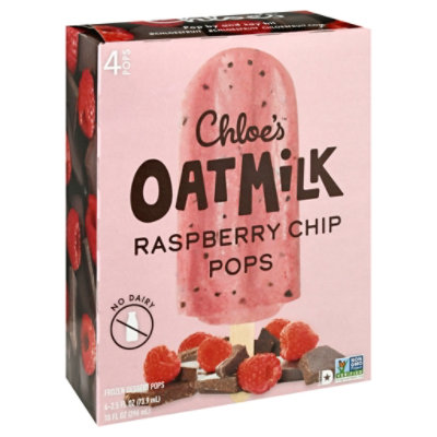 Chloe's Raspberry Chip Oatmilk Pops - 4-2.5 Fl. Oz. - Image 1