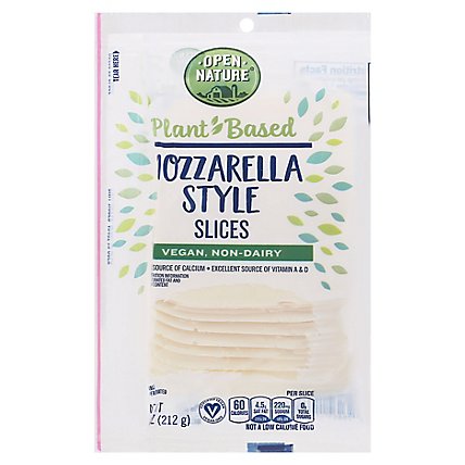 Open Nature Plant Based Mozzarella Slices - 10-7.5 Oz - Image 3
