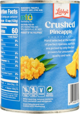 Libby's Crushed Pineapple In Ntaural Juice - 20 Oz - Image 5