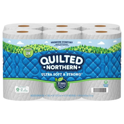 Quilted Northern Ultra Soft & Strong Toilet Paper 12 Double Rolls - 12 RL - Image 2