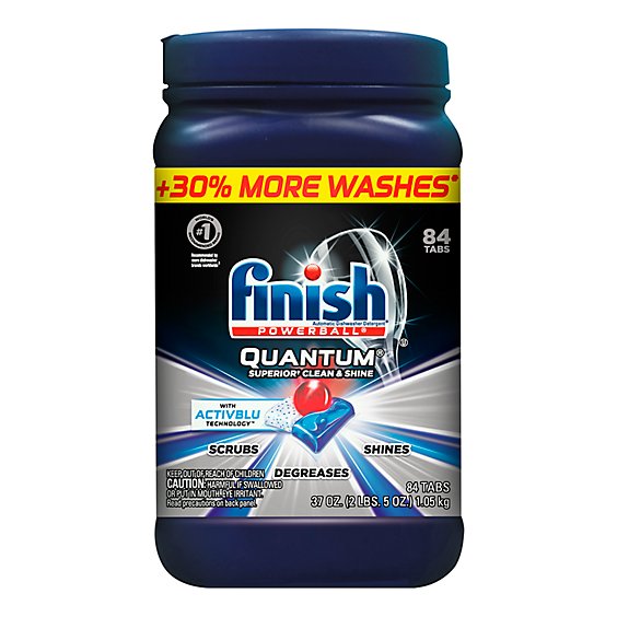 Finish Quantum Ultimate Clean and Shine Detergent Tabs - 84 Count
