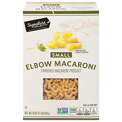 Signature Select Pasta Elbow Macaroni Small - 16 OZ - Image 3