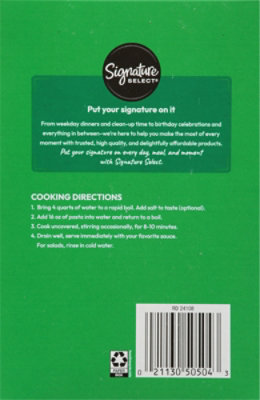 Signature SELECT Pasta Elbow Macaroni Small - 16 OZ - Image 5