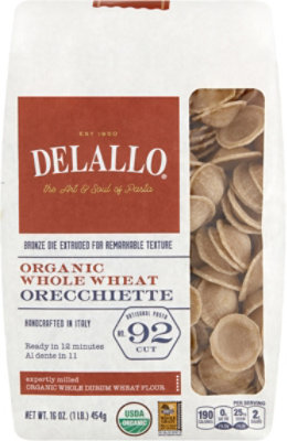 DeLallo Pasta Whole Wheat Orecchiette - 16 Oz - Image 2