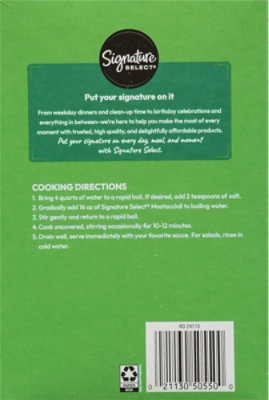 Signature SELECT Pasta Mostaccioli - 16 OZ - Image 5