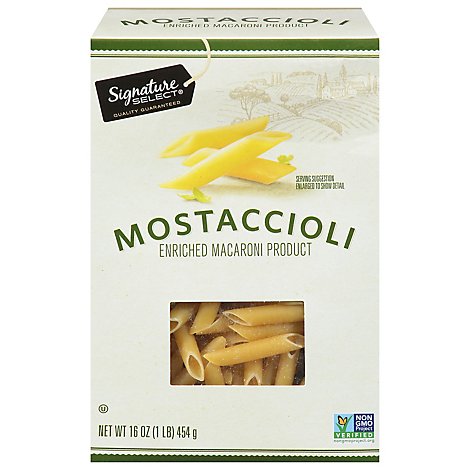 Signature Select Pasta Mostaccioli - 16 OZ