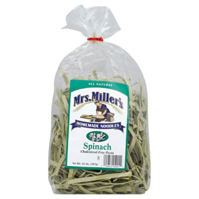 Mrs Millers Nooodles Spinach - 16 OZ