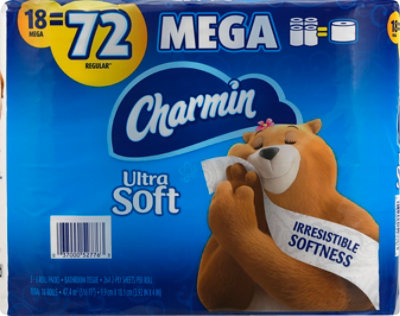 Charmin Ultra Soft Toilet Paper 264 Sheets Per Mega Roll 18 Roll vons