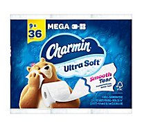 Charmin Ultra Soft Bathroom Tissue Mega Rolls 2 Ply - 9 Roll