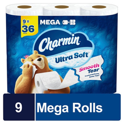 Charmin Ultra Soft Toilet Paper Mega Rolls 264 Sheets Per Roll - 9 Roll
