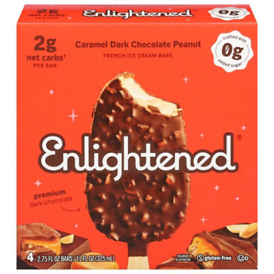 Enlightened Keto Ice Cream Dark Chocolate Peanut - 4-2.65 FZ - Image 3