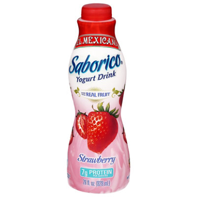 El Mexicano Saborico Yogurt Drink Strawberry - 28 FZ - Image 1