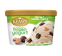 Kemps Frozen Yogurt Sea Salt Caramel Fudge 48 Oz - 1.5 QT