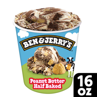 Ben & Jerry's Peanut Butter Half Baked Ice Cream - 16 Oz - Image 2