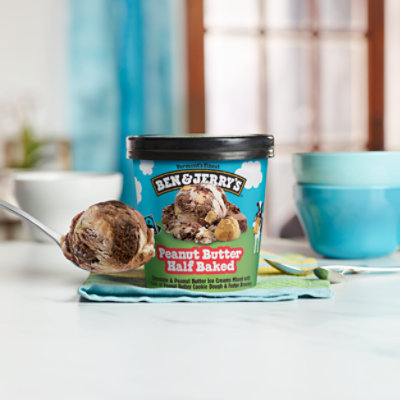 Ben & Jerry's Peanut Butter Half Baked Ice Cream - 16 Oz - Image 5