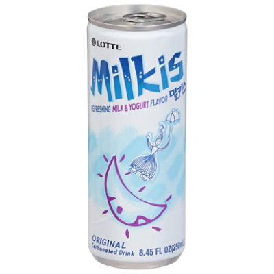 Lotte Milkis Original Milk and Yogurt Carbonated Drink - 8.45 Fl. Oz. - Image 1