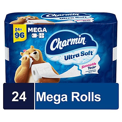 Charmin Ultra Soft Mega Roll 264 Sheets Per Roll Toilet Paper - 24 Roll - Image 2