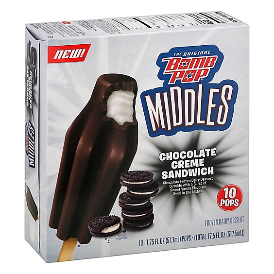 Bomb Pop Middles Chocolate Creme Sandwich - 10-1.75 FZ