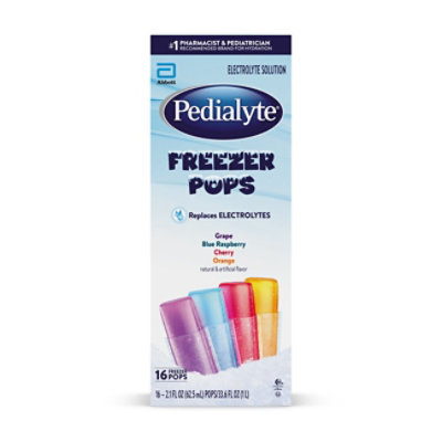 Pedialyte Freezer Pops Oral Electrolyte - 16-2.1 FZ - Image 1