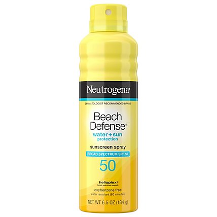 Neutrogena Beach Defense Water Sun Protection Spray Spf50 - 6.5 OZ - Image 2