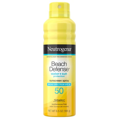 Neutrogena Beach Defense Water Sun Protection Spray Spf50 - 6.5 OZ - Image 1