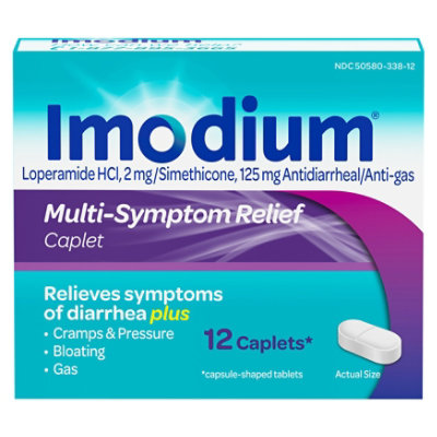 Imodium Multi Symptom Relief Caplets - 12 CT - Image 3