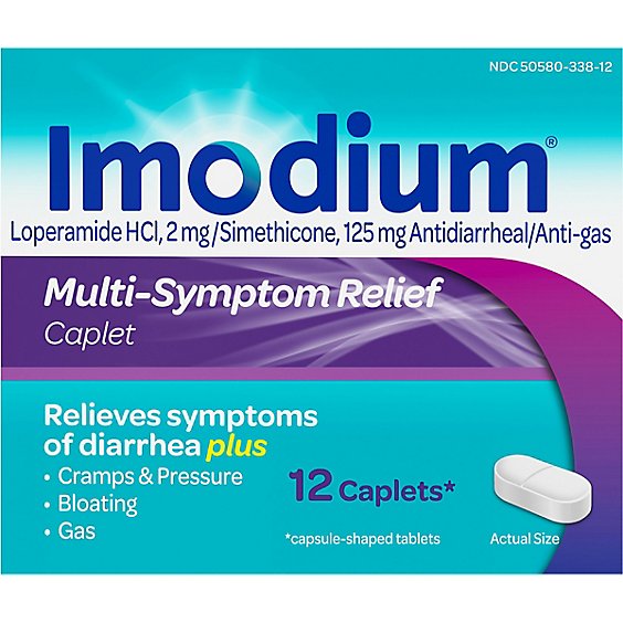 Imodium Multi Symptom Relief Caplets - 12 CT