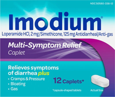 Imodium Multi Symptom Relief Caplets - 12 CT - Image 2