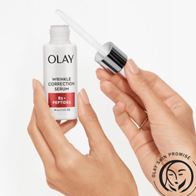 Olay Wrinkle Correction Serum With Vitamin B3+ Collagen Peptides - 1.3 Fl. Oz. - Image 4