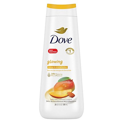 Dove Glowing Mango and Almond Butter Body Wash - 20 Oz - Image 1