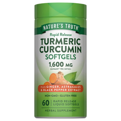 Nature's Truth Turmeric Curcumin 1600 mg - 60 Count - Image 4