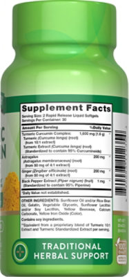 Nature's Truth Turmeric Curcumin 1600 mg - 60 Count - Image 2