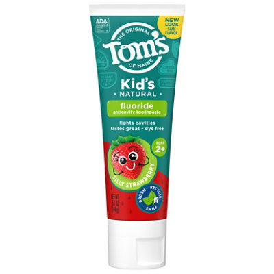 Toms Kids Anticavity Silly Strawberry Toothpaste - 5.1 OZ - Image 3