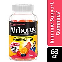 Airborne Assorted Fruit Gummies - 63 CT - Image 1