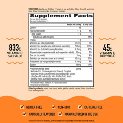 Airborne Assorted Fruit Gummies - 63 CT - Image 4