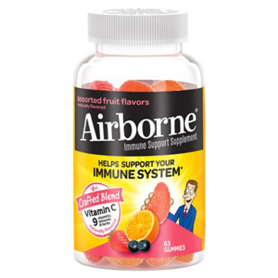 Airborne Assorted Fruit Gummies - 63 CT - Image 3