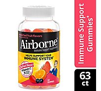 Airborne Assorted Fruit Gummies - 63 CT