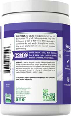 Nature's Truth Unflavored Multi Collagen Protein Powder - 9 Oz - Image 2