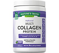 Nature's Truth Unflavored Multi Collagen Protein Powder - 9 Oz