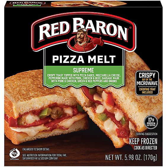 Red Baron Pizza Melt Pizza Supreme - 5.98 OZ