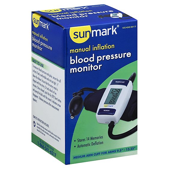 Sun Mark Blood Pressure Semi Auto Bp3mr1 - EA