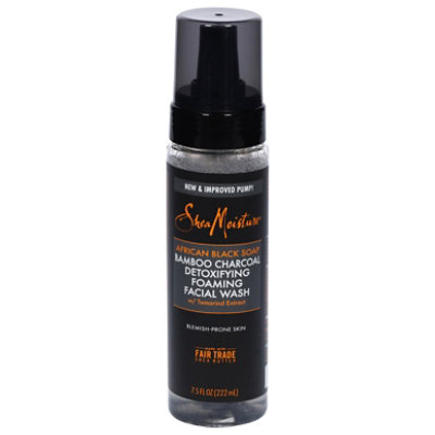 SheaMoisture African Black Bamboo Charcoal Facial Wash - 7.5 Oz - Image 2