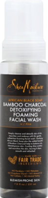 SheaMoisture African Black Bamboo Charcoal Facial Wash - 7.5 Oz - Image 1