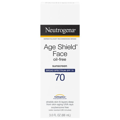 Neutrogena Age Shield Face Sunscreen Spf70 Lotion - 3 FZ