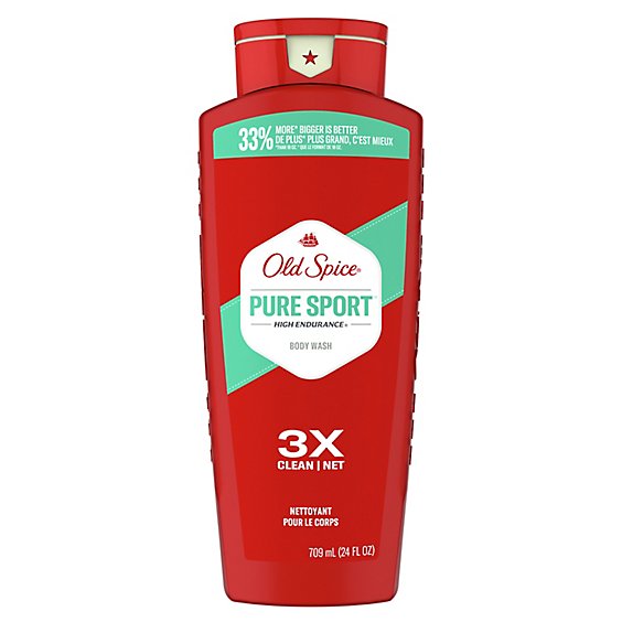 Old Spice Body Wash For Men Pure Sport High Endurance - 24 Fl. Oz.