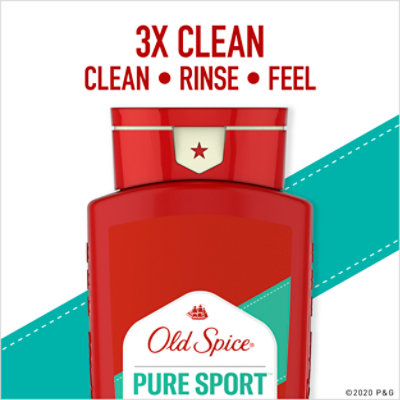 Old Spice Body Wash For Men Pure Sport High Endurance - 24 Fl. Oz. - Image 5