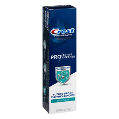  Crest Pro-health Pro Active Defense Deep Clean Toothpaste - 4 OZ 