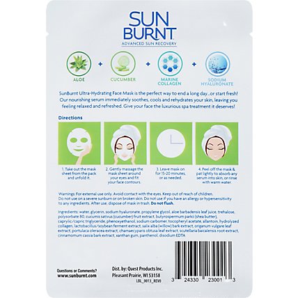 Sunburnt After Sun Face Mask - .84 OZ - Image 5