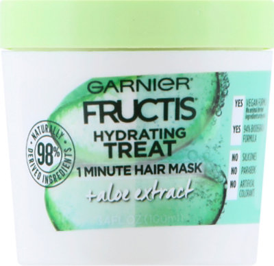 Garnier Hydrating Treat 1 Minute Hair Mask Aloe - 3.4 FZ - Image 2